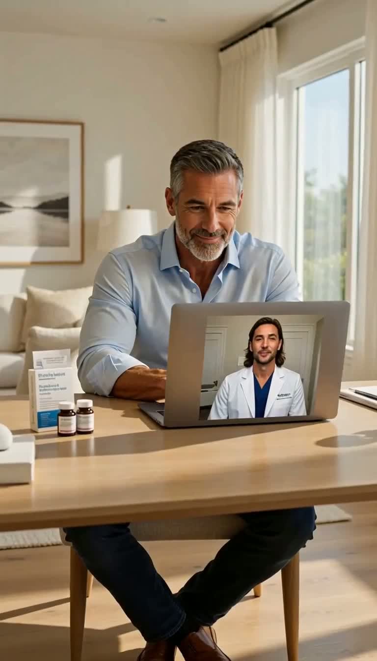 Men and women receiving hormone, metabolic and longevity care through telehealth and at the BVOY Beverly Hills clinic